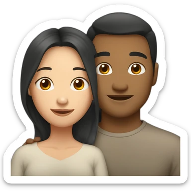 whiteman-asianwoman-cuddling sticker