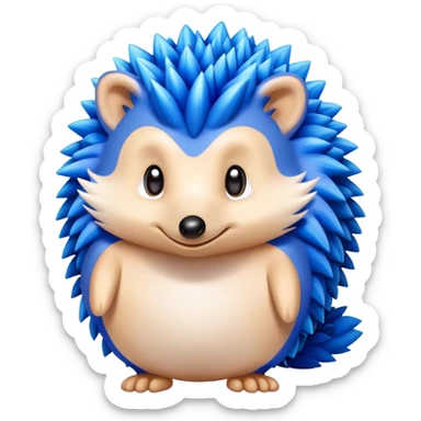 blue fast hedgehog mas sticker