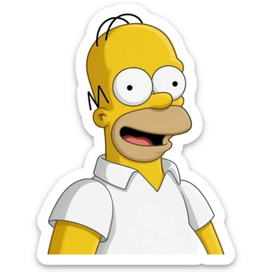 Homer simson sticker