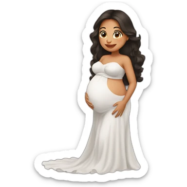 I love my latin pregnant wife sticker