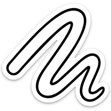 Create a version of the icon with only white stroke lines, no outline, and no background. The icon should have a clean white line art style with transparent background. sticker