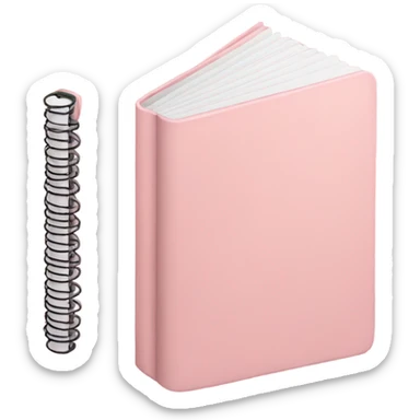 Light pink Notebook  sticker
