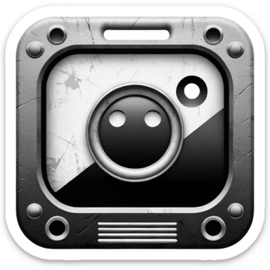 Grunge Film logo sticker