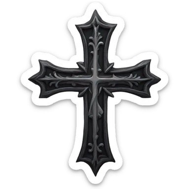 Gothic cross sticker