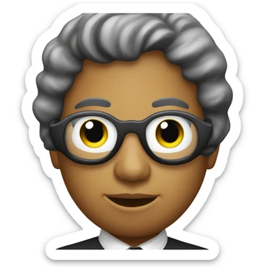 pianist with goggles  sticker