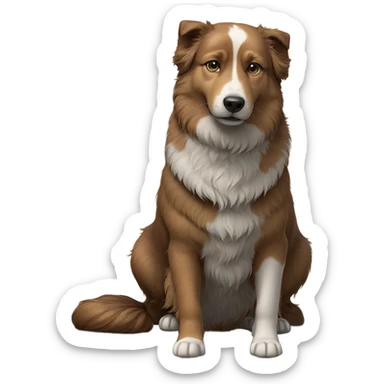 dog in focus portrait sticker