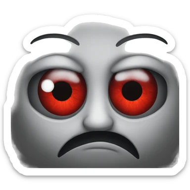 red eyes scary sticker