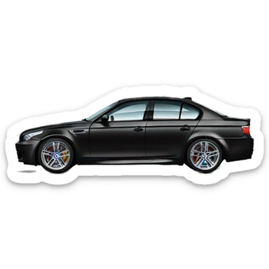 Bmw m5 e60 black sticker