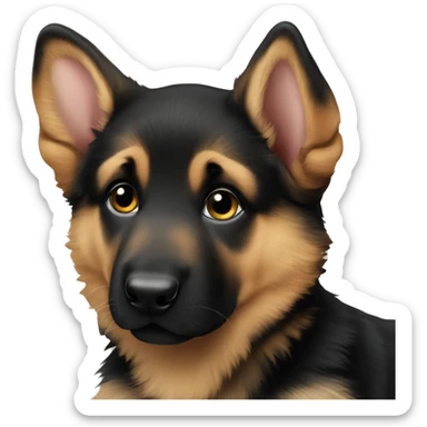 German shepherd puppy sticker