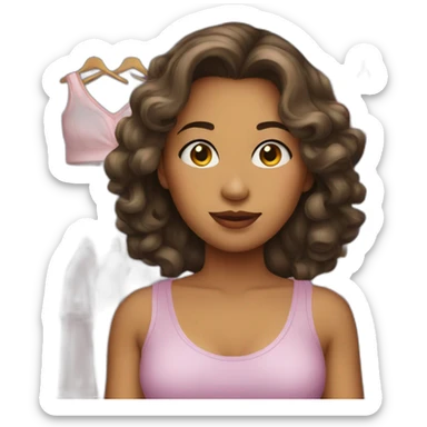 closet girl sticker