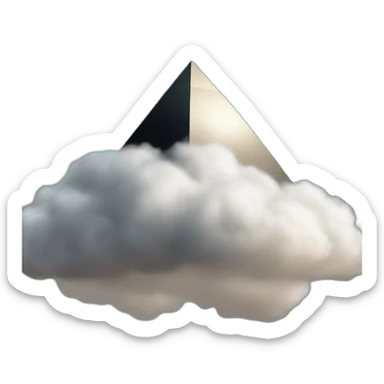 a-black-pyramid-in-the-cloud sticker