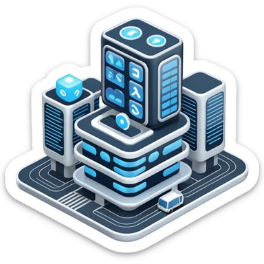 Machine learning architecture sticker