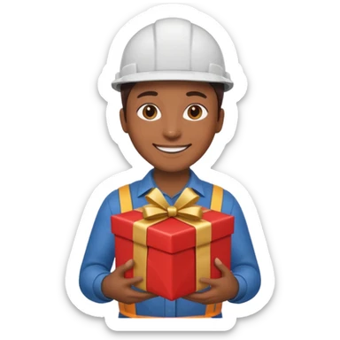 gift with an worker sticker