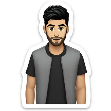 zayn malik no beard sticker