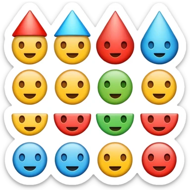 Statistic emoji make it realistic sticker