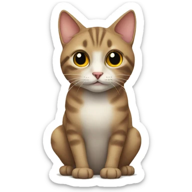 Cat staring sticker