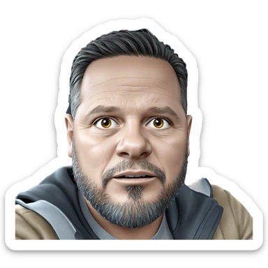 male in car interior sticker