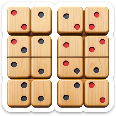 colorful Domino pieces sticker