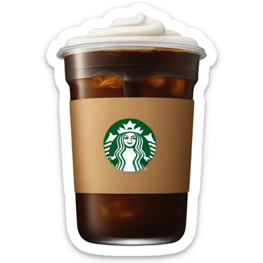 Starbucks cold brew sticker