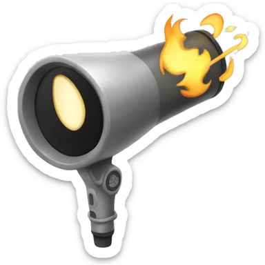 torch with headphones sticker