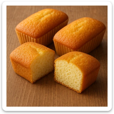 realistic photo of Italian plumcake snacks, plumcake cut in half showing soft interior sticker