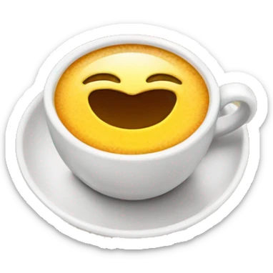 Taza de café y sol sticker