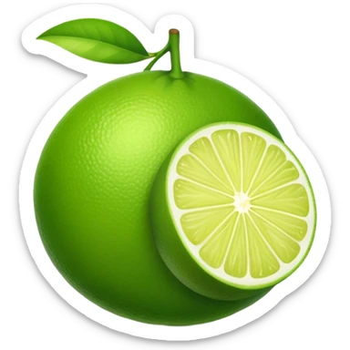 lime fruit sticker