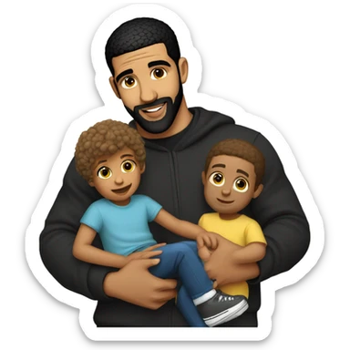 Drake holding kids sticker
