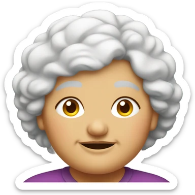 An old fat lady sticker