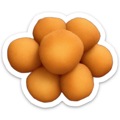 Spanish croquetas on a red plate sticker