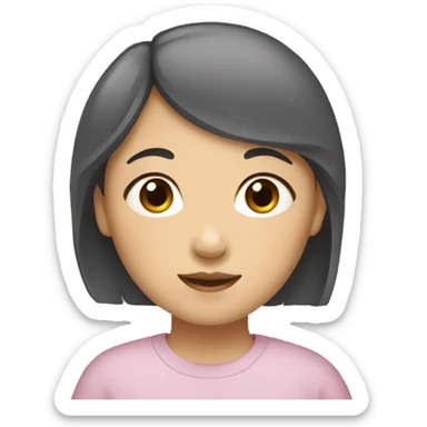 Korean mother and mixed daughter  sticker