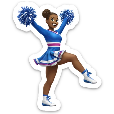 The best cheerleader in the world sticker