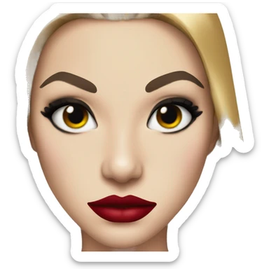 Catwoman   WITH PAINTED LIPS sticker