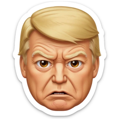Scary crawling Donald trump sticker