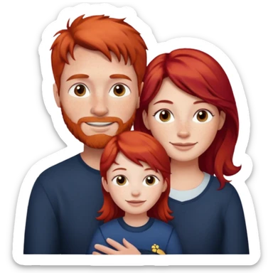 scottish family with son and daughter sticker