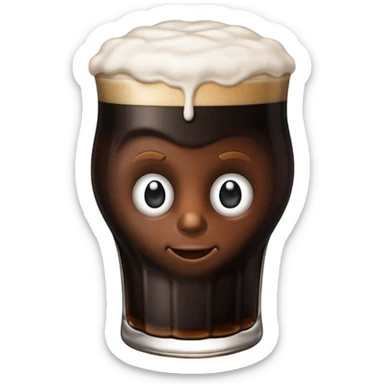 Dark beer irish sticker