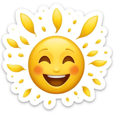 Emoji in ecstasy  sticker