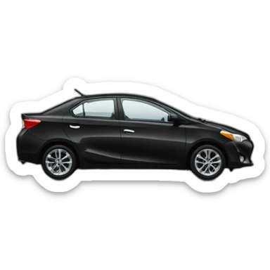 car black vios sticker