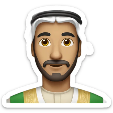 a man from saudi arabia sticker