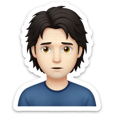 A creepy man sticker