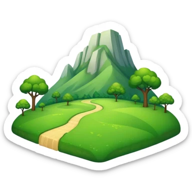 green land fron view sticker