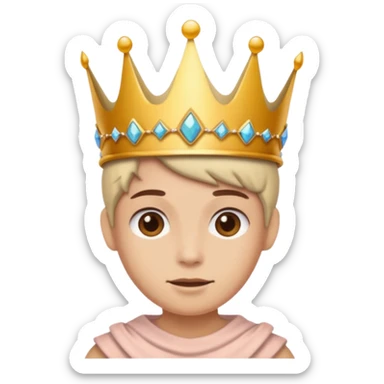 aggiungi una corona sulla testa sticker