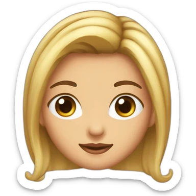 MAESTRA BELLA con capelli a caschetto, seduta a leggere, capelli castani e occhi castani sticker