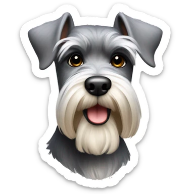 schnauzer mini sticker