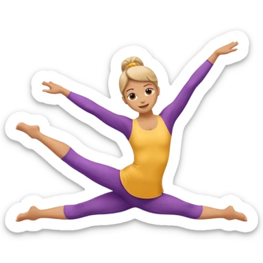 Doing the splits sticker
