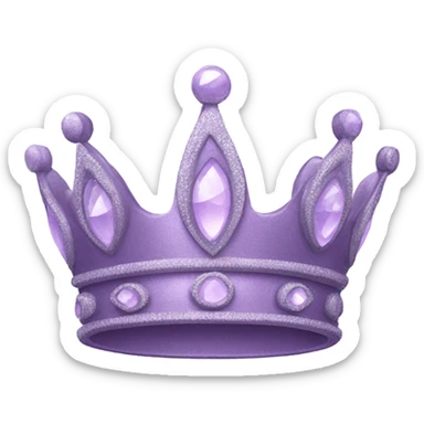 light purple crown sticker
