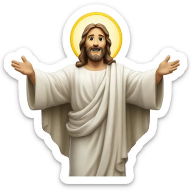 Touchdown Jesus sticker