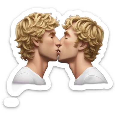 logan paul kissing ksi sticker