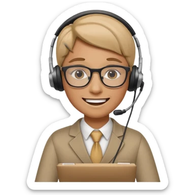 An office worker undertaking the work or tasks to respond to the customer sales request sticker