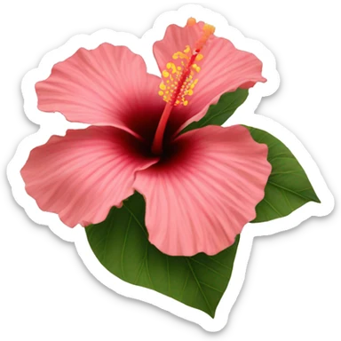 hibiscus flower  sticker